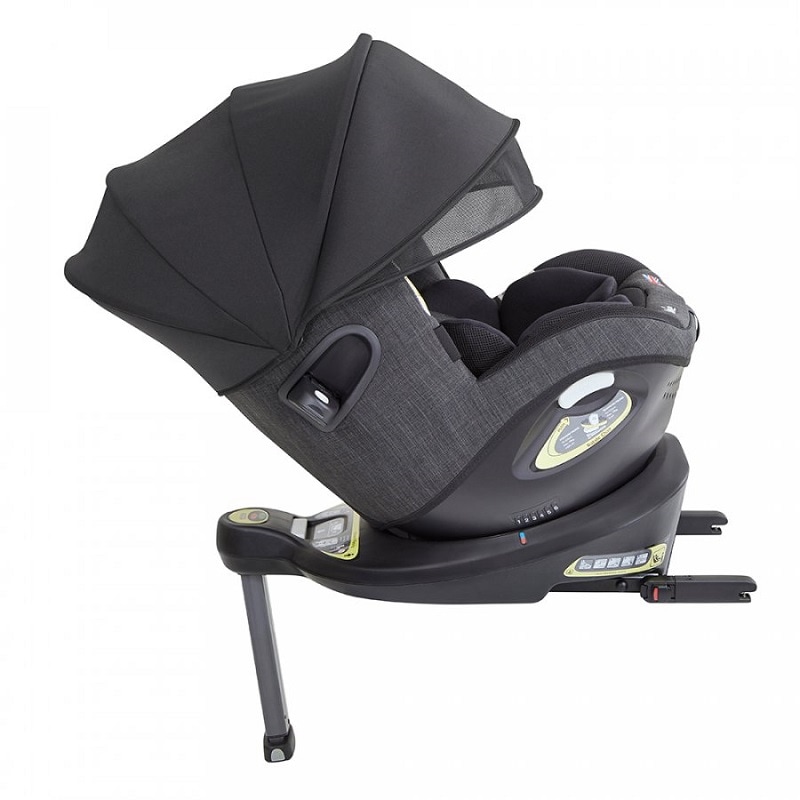 joie チャイルドシート アイアーク360° ブラック【isofix】幌付きで車内への日差しをカット ECE R129適合で新生児から使える回転式チャイルドシート［レンタル］