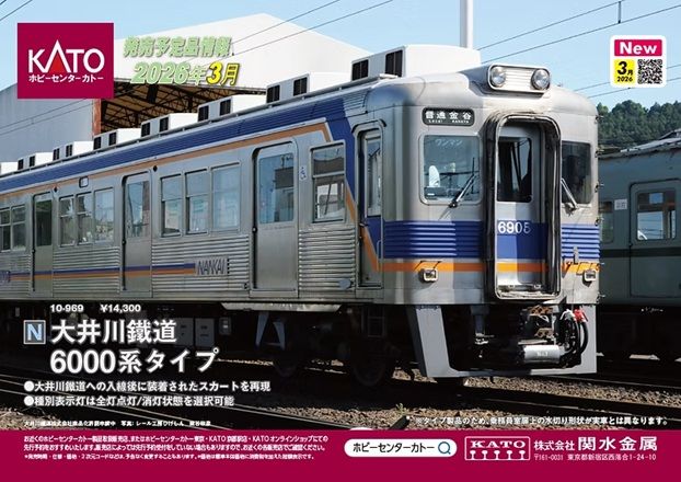 大井川鐡道6000系タイプ 2両セット【製315】 | 【製品予約】大井川鐡道