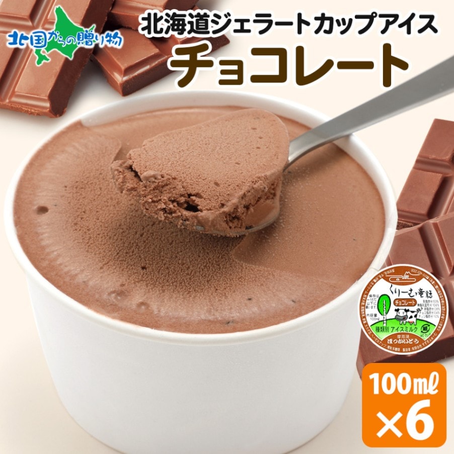 くりーむ童話 北海道 アイスクリーム ジェラート チョコレート 6個セット 単品  アイス ギフト 送料無料