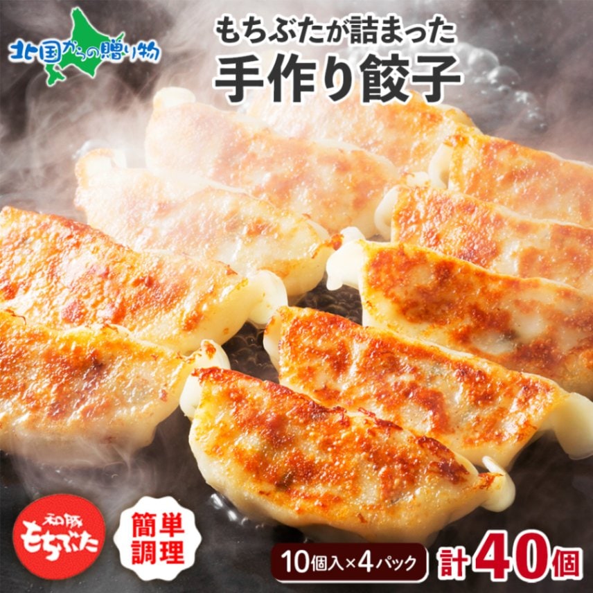 和豚もちぶた 手作り餃子 計40個 ギョーザ 国産 ブランド豚 和豚 もちぶた 肉 ぎっしり やわらか 肉汁 ジューシー もちもち 皮 中華 メイン おかず お惣菜 酒の肴 宴会 夜食 簡単 手軽 冷凍 小分け グルメ ギフト プレゼント 人気 お取り寄せ 送料無料 肉の片山