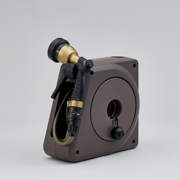 ゴールデンさん専用 コンパクトガーデンリールⅡ10m ブラウン ゴールドホース｜ロイヤル