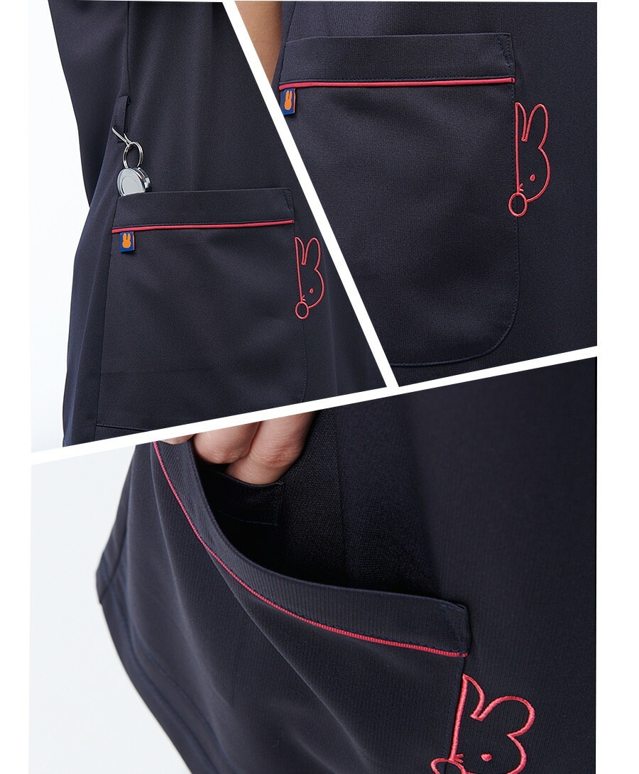 ナガイレーベン ミッフィー miffy MFF-5837 スクラブ 白衣 女性