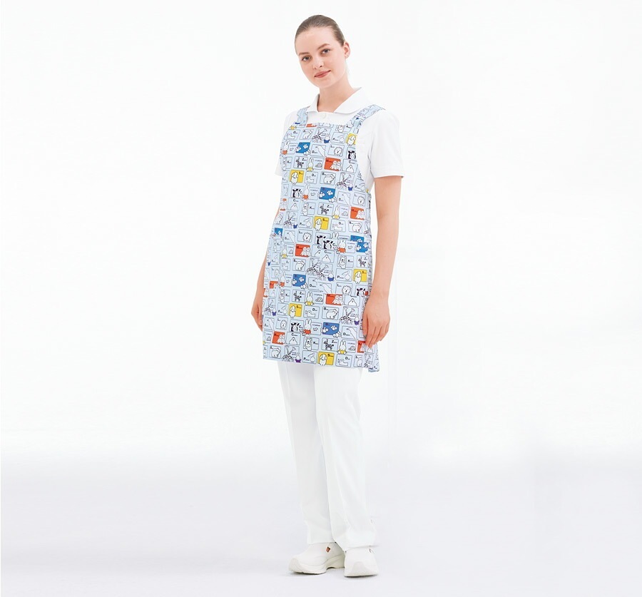 2枚セット】ミッフィー ケアガウン エプロン ナガイレーベン MFS-5850