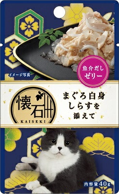 懐石レトルトまぐろ白身しらす魚介ゼリー（ＫＰ1） 40ｇ ペットライン キャットフード