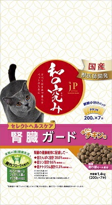 ＪＰスタイル和の究み猫用セレクトＨＣ腎臓チキン 1．4ｋｇ ペットライン キャットフード