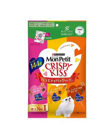 モンプチ　クリスピーキッス　バラエティパック　セレクトシリーズ 144ｇ ネスレ キャットフード ペット