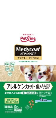 メディコートアドバンスアレルゲンカット魚えんどう1歳 2ｋｇ ペットライン ドッグフード