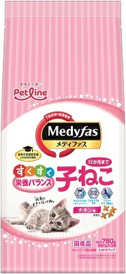 新メディファス子ねこ12ヶ月までチキン味 750ｇ ペットライン キャットフード