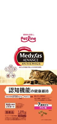 新メディファスアドバンス認知機能の健康7歳チキン 1．25ｋｇ ペットライン キャットフード