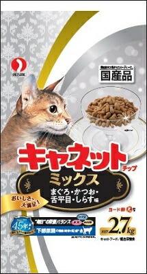 Ｎキャネットチップミックス 2．7ｋｇ ペットライン キャットフード