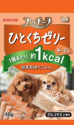 プッチーヌひとくちゼリー若鶏ささみ入りチーズ味 48ｇ ペットライン ドッグフード