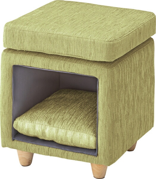 AZUMAYA ペットスツール PET-62GR 完成品 W35×D35×H41  送料無料