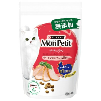 モンプチ　ドライ　バッグ　ナチュラル　サーモン入りチキンの贅沢 キャットフード ネスレ日本 ペット フード 500ｇ