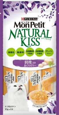 モンプチ　ナチュラルキッス　貝柱入りまぐろゼリー キャットフード ネスレ日本 ペット フード 40ｇ