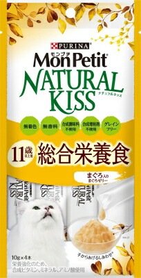 モンプチ　ナチュラルキッス　11歳以上用総合栄養食　まぐろ入りまぐろゼリー キャットフード ネスレ日本 ペット フード 40ｇ