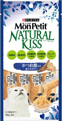 モンプチ　ナチュラルキッス　かつお節入りまぐろゼリー キャットフード ネスレ日本 ペット フード 40ｇ