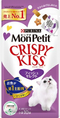 モンプチ　クリスピーキッス　フィッシュセレクト キャットフード ネスレ日本 ペット フード 30ｇ