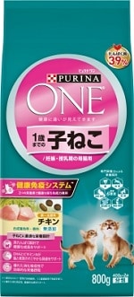 ピュリナワンキャット1歳までの子ねこ用／妊娠・授乳期の母猫用チキン キャットフード ネスレ日本 ペット フード 800ｇ