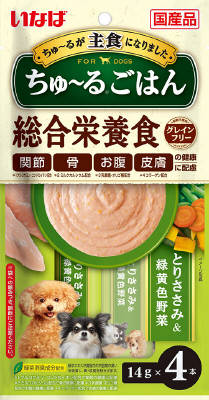 ちゅーるごはん　とりささみ＆緑黄色野菜14ｇ×4本 いなば　ペットフード　ペット