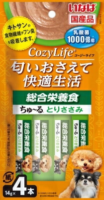 いなば　Ｃｏｚｙ　Ｌｉｆｅちゅーる　総合栄養食　とりささみ14ｇ×4本 いなば　ペットフード　ペット