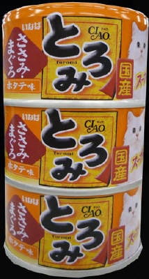3Ａ-41　とろみ　ささみ・まぐろ　ホタテ味80ｇ×3 いなば　ペットフード　ペット