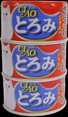 3Ａ-45　とろみ　ささみ・かつお　シラス入り80ｇ×3 いなば　ペットフード　ペット