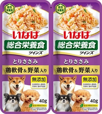 ＴＷ-07ツインズとりささみ鶏軟骨＆野菜入り80ｇ いなば　ペットフード　ペット