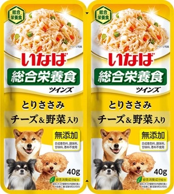 ツインズとりささみチーズ＆野菜入り80ｇ いなば　ペットフード　ペット