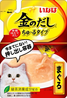 金のだしちゅーるタイプまぐろとりささみ入り140ｇ いなば　ペットフード　ペット