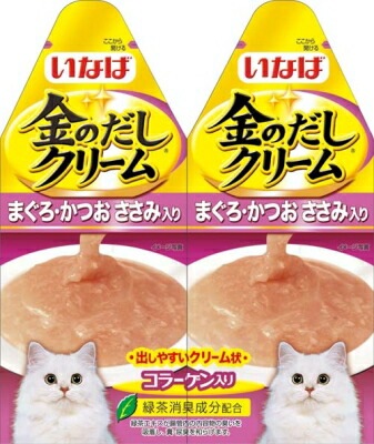 金のだしクリームまぐろ・かつおささみ入り60ｇ いなば　ペットフード　ペット