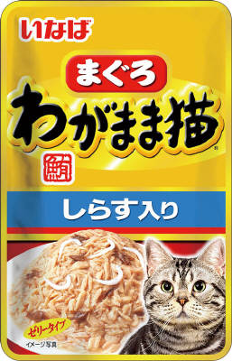 わがまま猫まぐろパウチしらす入り40ｇ いなば　ペットフード　ペット