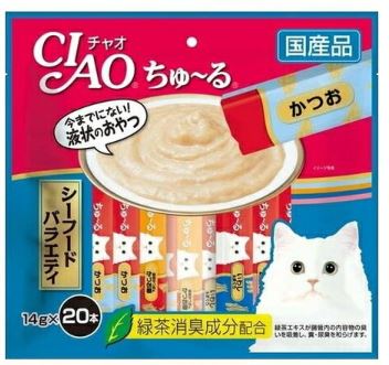 チャオちゅーるシーフードバラエティ14ｇ×20 いなば　ペットフード　ペット