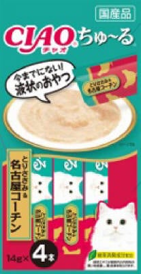 ＣＩＡＯちゅーる　とりささみ＆名古屋コーチン4本 いなば　ペットフード　ペット