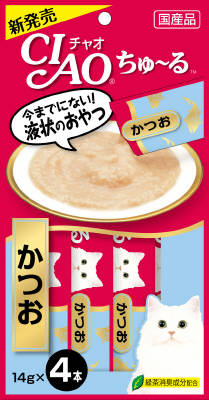 ＳＣ-72チャオちゅーるかつお14ｇ×4本 いなば　ペットフード　ペット