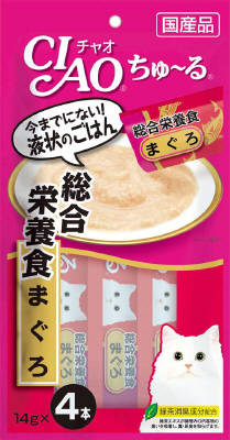 チャオちゅーる総合栄養食まぐろ14ｇ×4 いなば　ペットフード　ペット