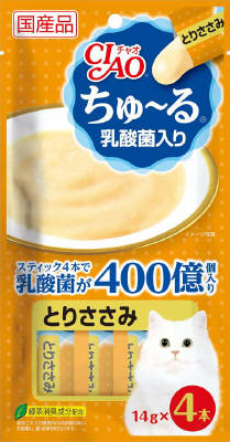 チャオちゅーる乳酸菌入りとりささみ14ｇ×4 いなば　ペットフード　ペット