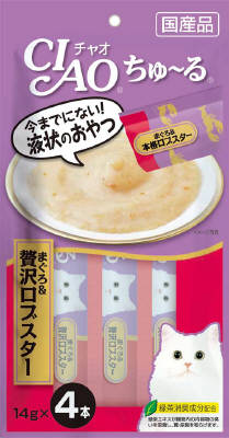 チャオちゅーるまぐろ＆贅沢ロブスター14ｇ×4 いなば　ペットフード　ペット