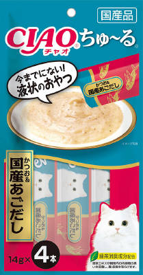 ちゅーる　かつお＆国産あごだし14ｇ×4本 いなば　ペットフード　ペット
