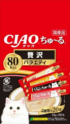 ＣＩＡＯ　ちゅーる　贅沢バラエティ14ｇ×80本 いなば　ペットフード　ペット