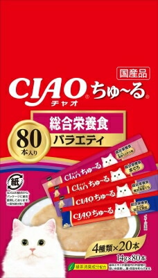 ＣＩＡＯ　ちゅーる　総合栄養食バラエティ14ｇ×80本 いなば　ペットフード　ペット