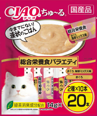 ＣＩＡＯちゅーる　総合栄養食バラエティ14ｇ×20本 いなば　ペットフード　ペット