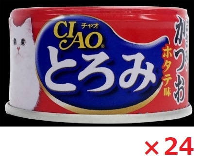 【24個セット】Ａ-44　とろみ　ささみ・かつお　ホタテ味80ｇ いなば　ペットフード　ペット まとめ買い