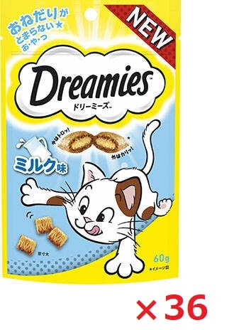 【36個セット】ドリーミーズ　ミルク味 60ｇ マース ペット フード キャットフード まとめ買い