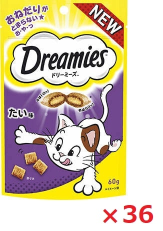 【36個セット】ドリーミーズ　たい味 60ｇ マース ペット フード キャットフード まとめ買い