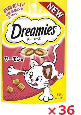 【36個セット】ドリーミーズ　サーモン味 60ｇ マース ペット フード キャットフード まとめ買い