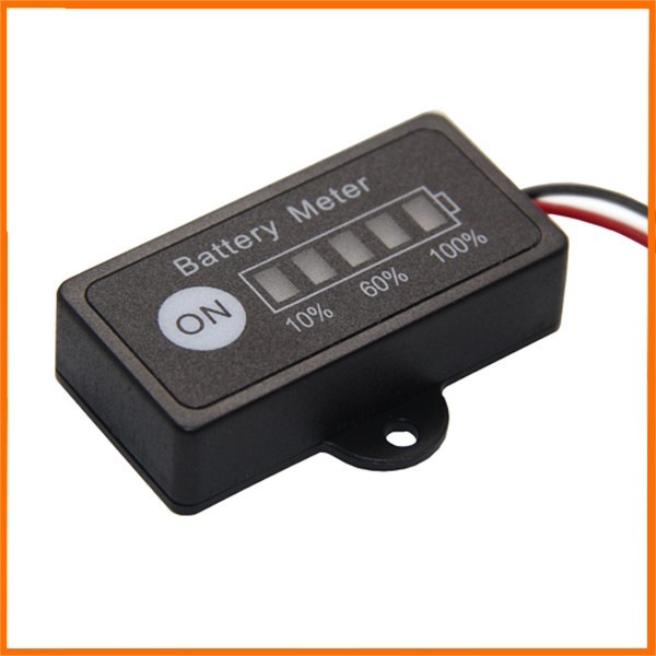 24V専用　バッテリーチェッカーワニ口クリップ付