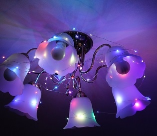 LED イルミネーションライト ジュエル ストリング 5m マルチカラー