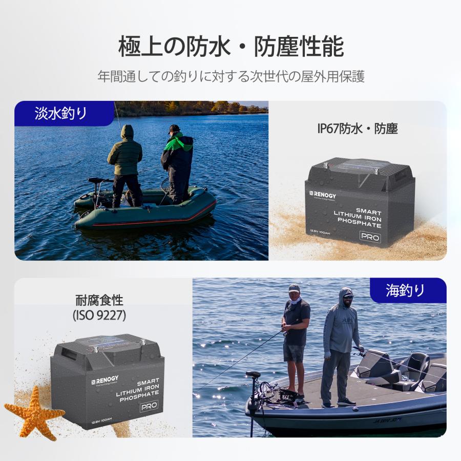 12V 100Ah RENOGY リン酸鉄 リチウムイオンバッテリー 寒冷地仕様 ヒート機能 軽量 非常用電源 LiFePO4 防災 サブバッテリー 車中泊 アウトドア