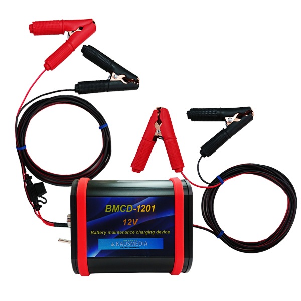 ドライブレコーダー等でバッテリー上がりを防止する充電セット BMCD-1201 20Ahバッテリー 2A充電器付き