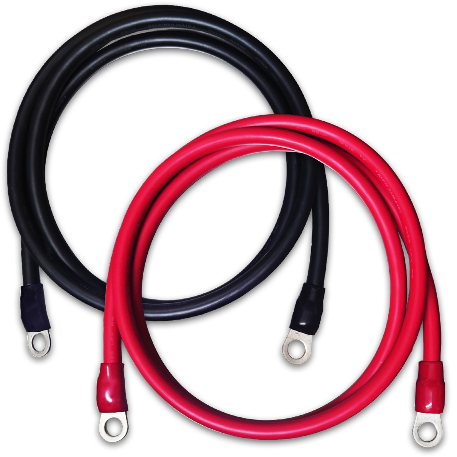 22SQ KIV バッテリーケーブル 150cm ニチフ 圧着端子10mm R22-10 国内メーカー KAUSMEDIA バッテリー インバータ接続 1.5m